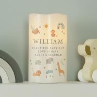 Personalised Safari Animals LED Candle Extra Image 1 Preview